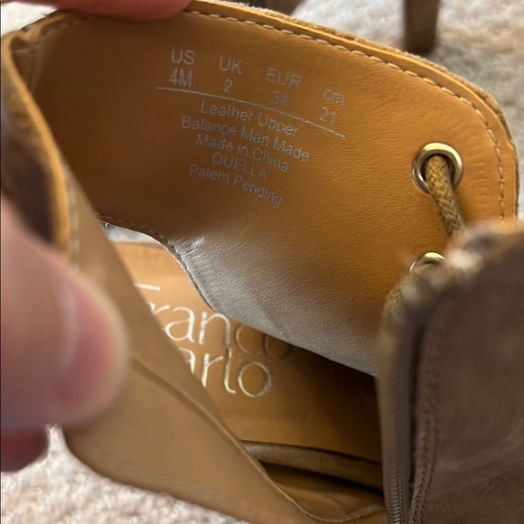 Franco Sarto Stylish Brown Lace-Up Heeled Sandals sz 4 never worn - Picture 4 of 4